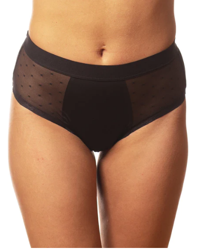 BODYLOK Menstruační kalhotky Hi-waist černé - silná menstruace Velikost: M