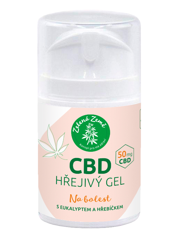 Zelená Země CBD hřejivý gel 50 g