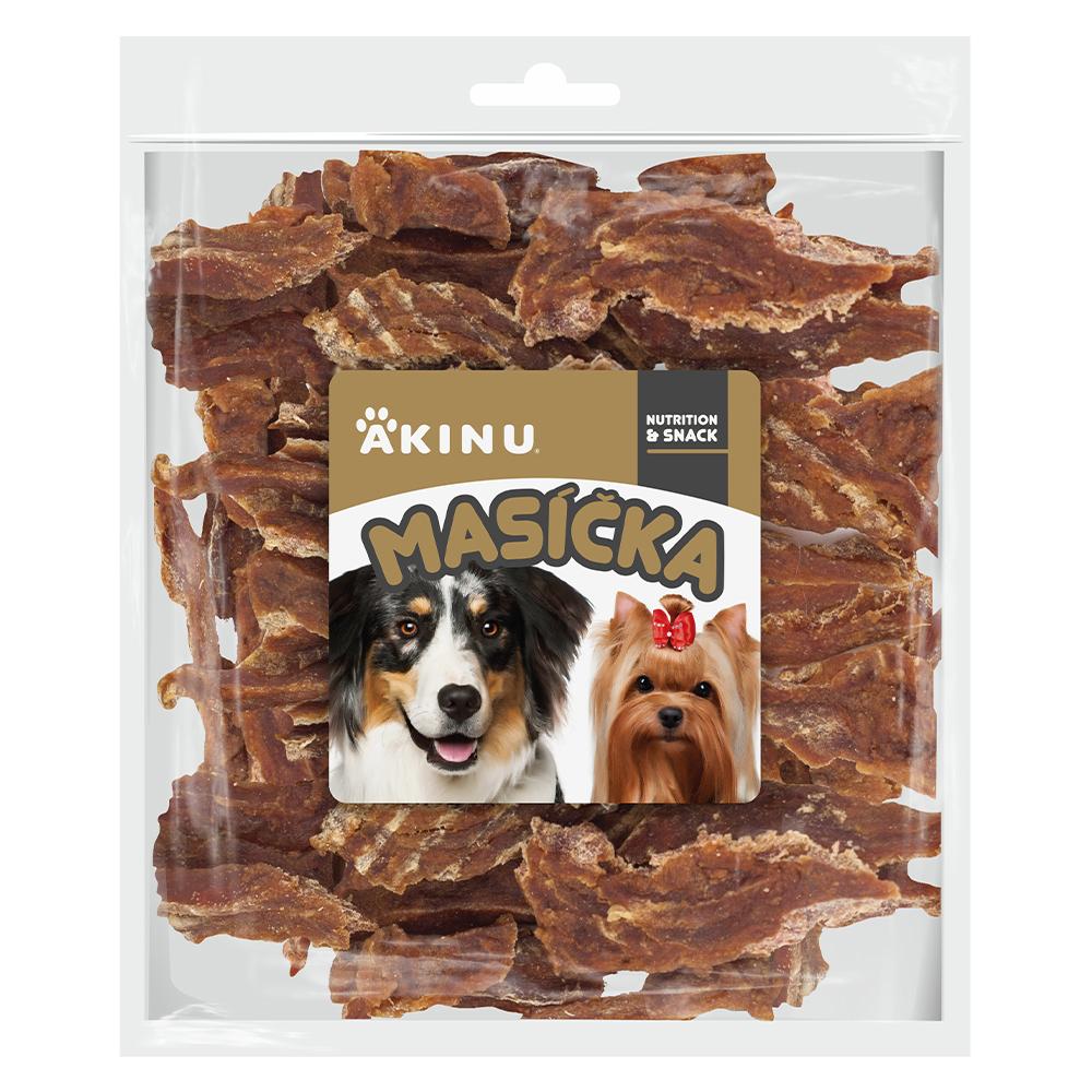 Akinu MASÍČKA Hovězí stripsy pamlsek pro psy 300 g