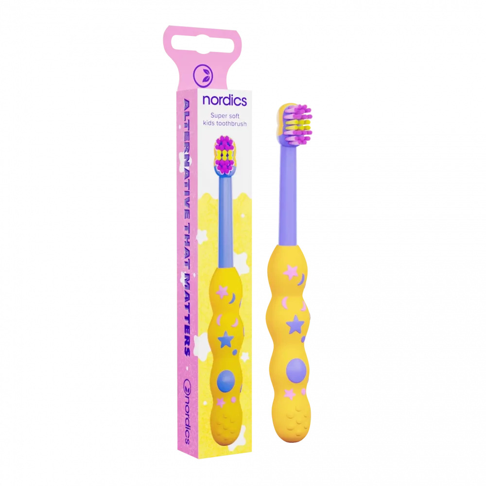 Nordics oral care Dětský zubní kartáček z recyklovatelného bioplastu Nordics 1ks