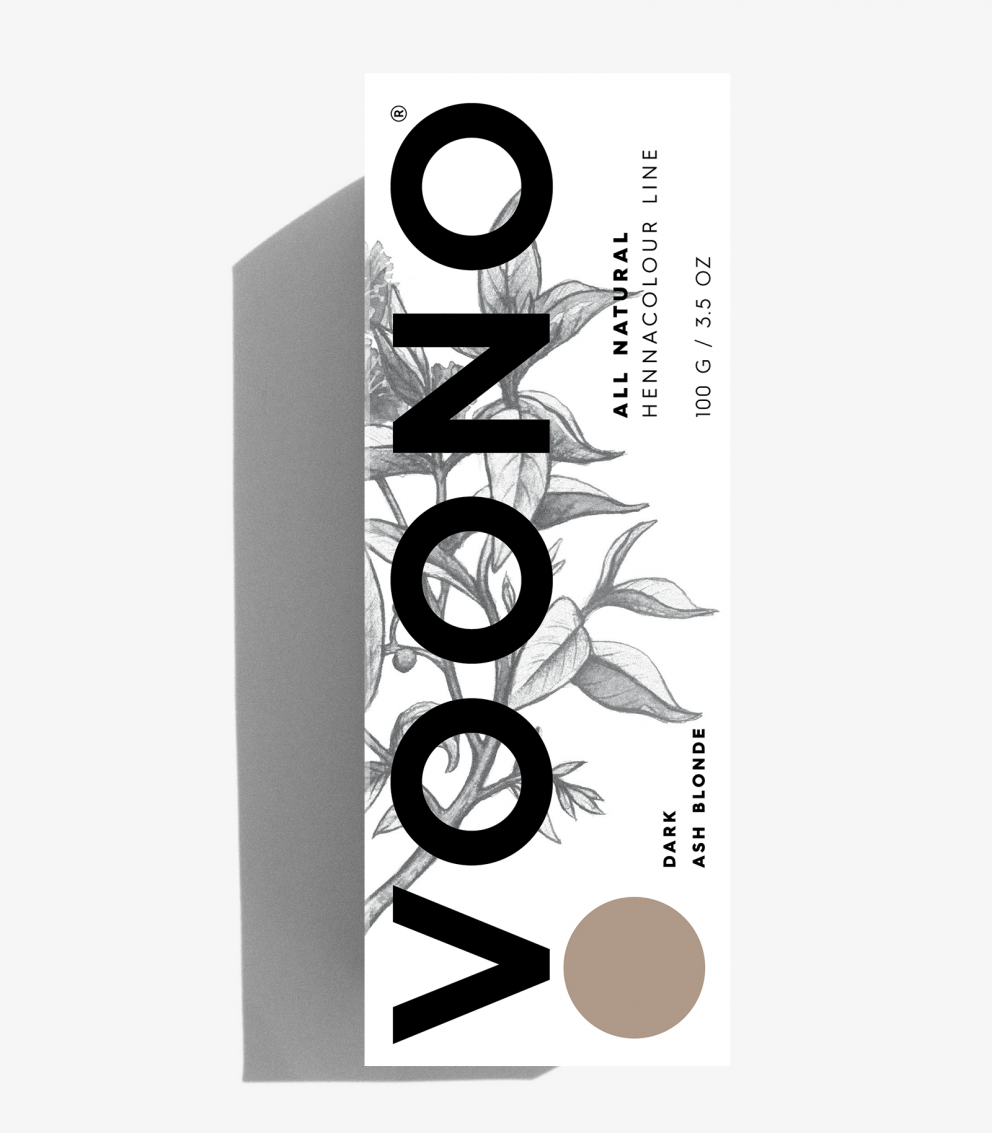 VOONO Dark ash blonde, barva na vlasy, 100g