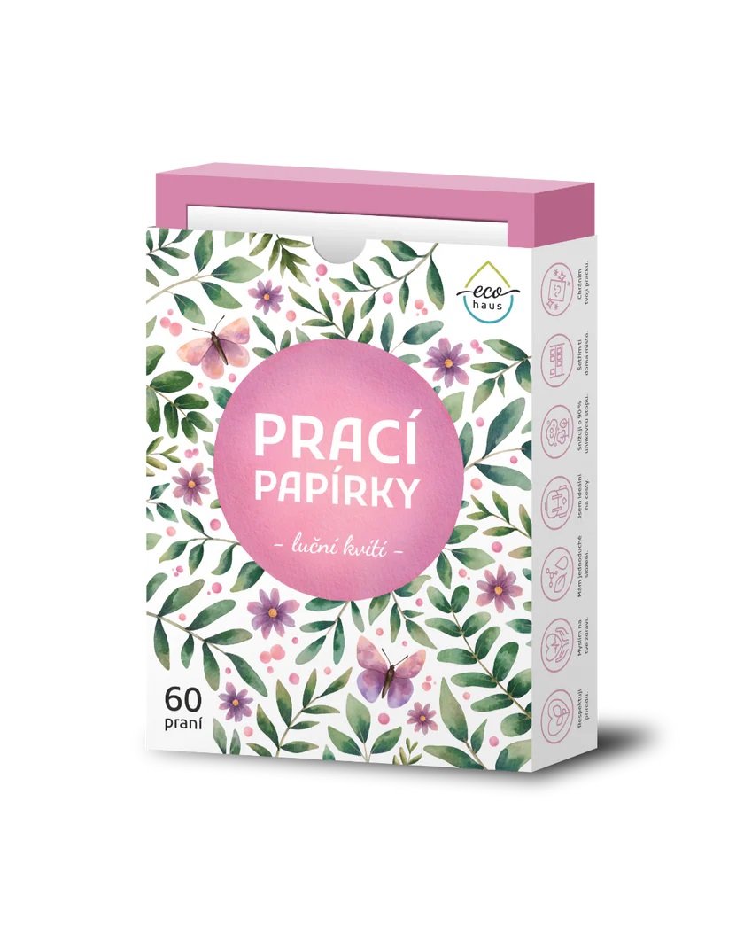 EcoHaus prací papírky Luční kvítí, 60ks
