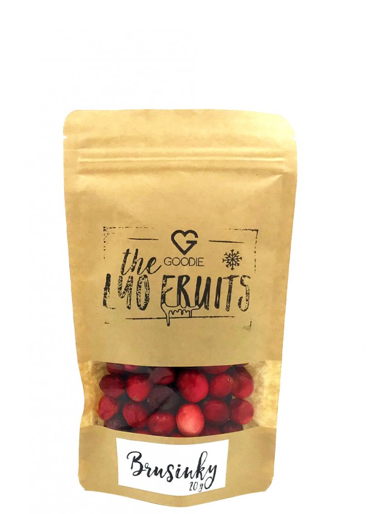 GOODIE Lyofilizované brusinky 20 g