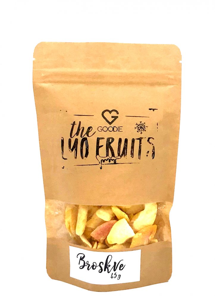 GOODIE Lyofilizovaná broskev 45 g