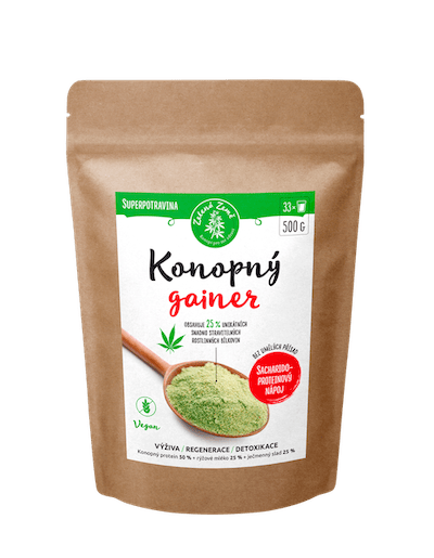 Zelená Země Konopný gainer Fitness 500 g