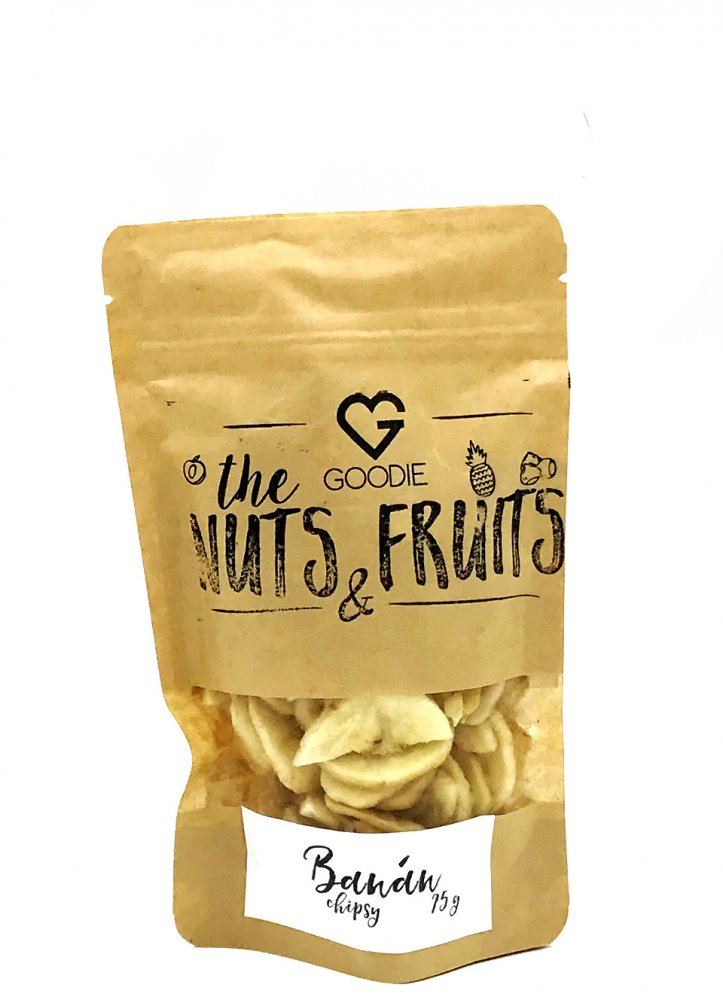 Goodie Banán chipsy BIO 75 g