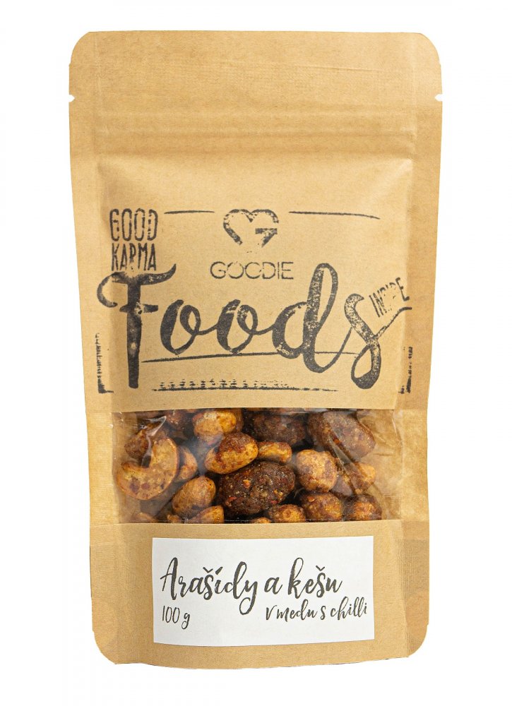 Goodie Arašídy a kešu v medu s chilli 100 g