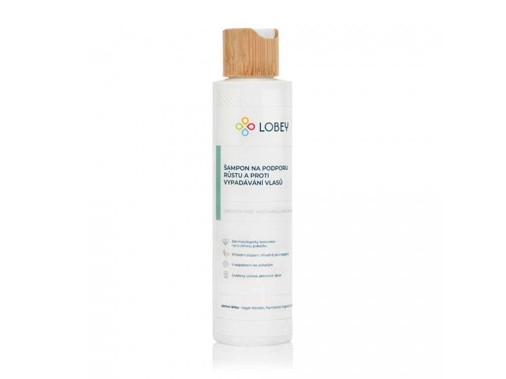 LOBEY Šampon na podporu růstu a proti vypadávání vlasů 200 ml