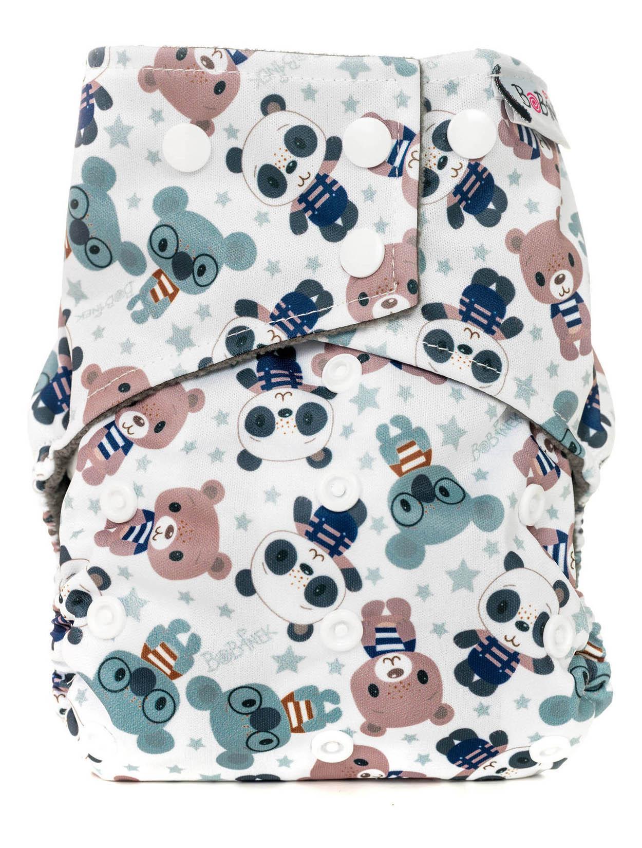 Bobánek Kapsová AIO plena Premium patentky 1 ks medvídci v triku