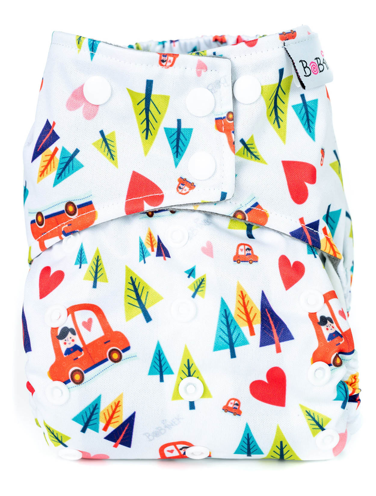 Bobánek Kapsová AIO plenka Premium patentky - Autíčko