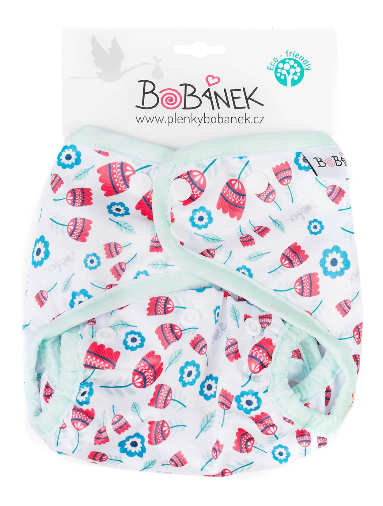 Bobánek Svrchní kalhotky patentky - Tulipány