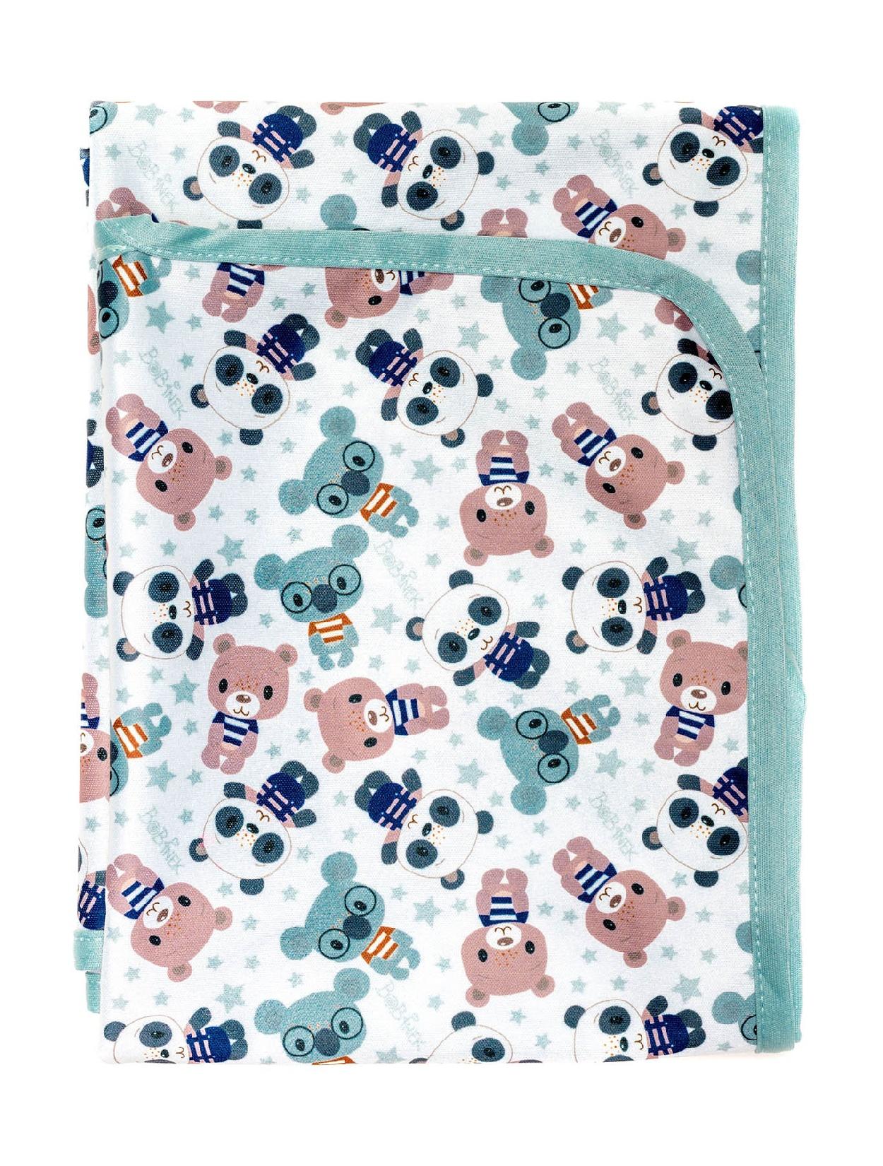 Bobánek Přebalovací podložka medvídci v triku 75×75 cm