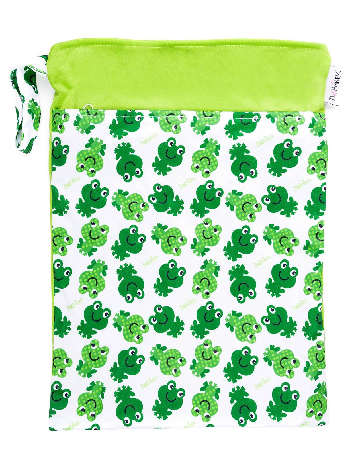 Bobánek Nepromokavá taška normal - Veselé žabky 30 x 36 cm
