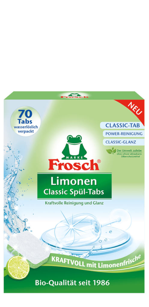 Tablety do myčky Frosch - limetka, 70 ks