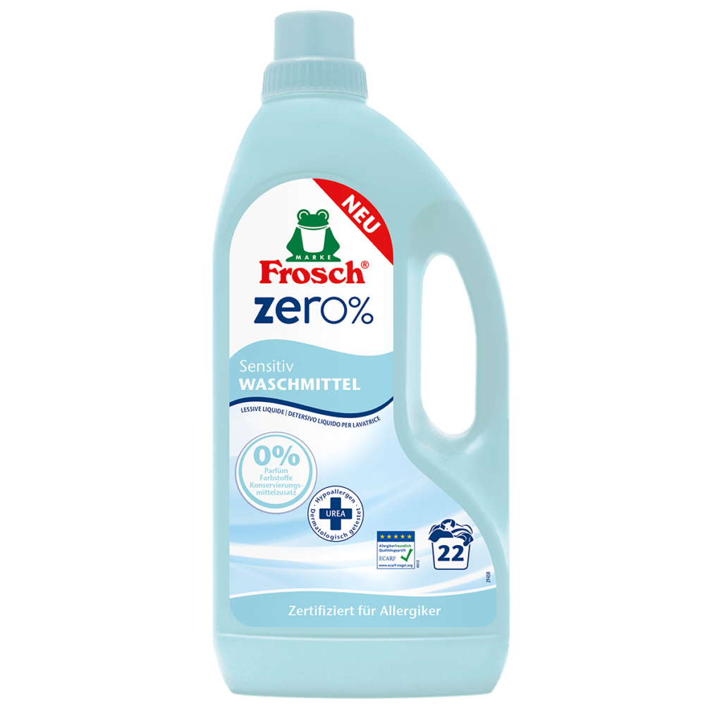 Frosch EKO ZERO% Prací prostředek pro citlivou pokožku 1,5 l