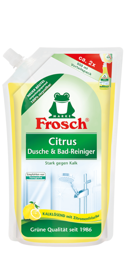 Frosch EKO Čistič na koupelny a sprchy s citronem – náhradní náplň 950 ml