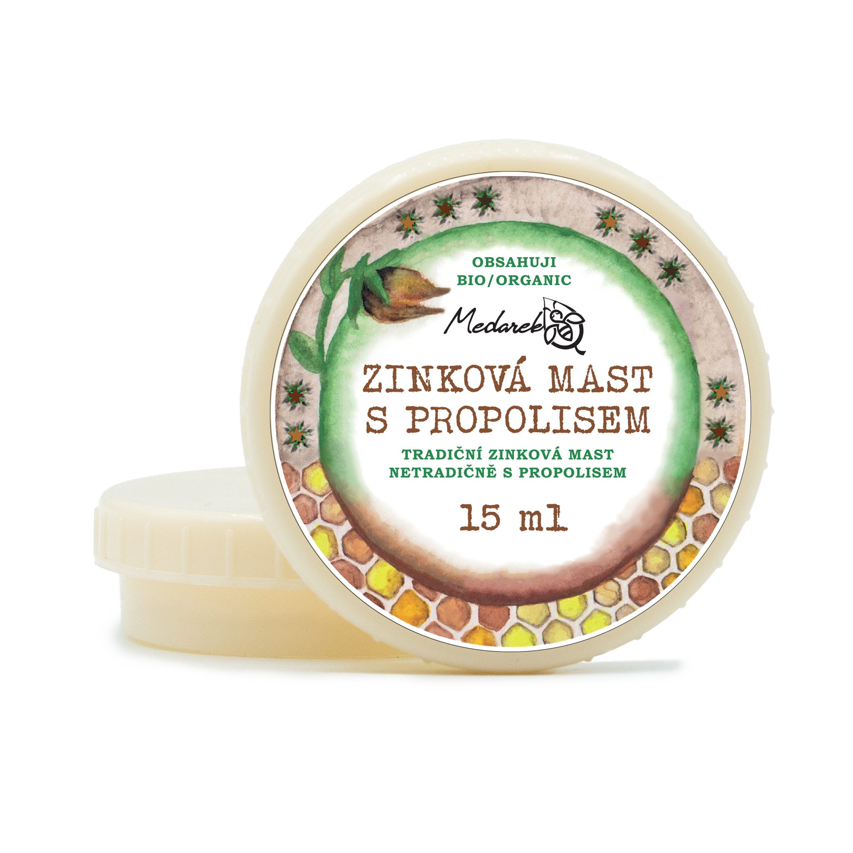 Medarek Zinková mast s propolisem Objem:: 15 ml