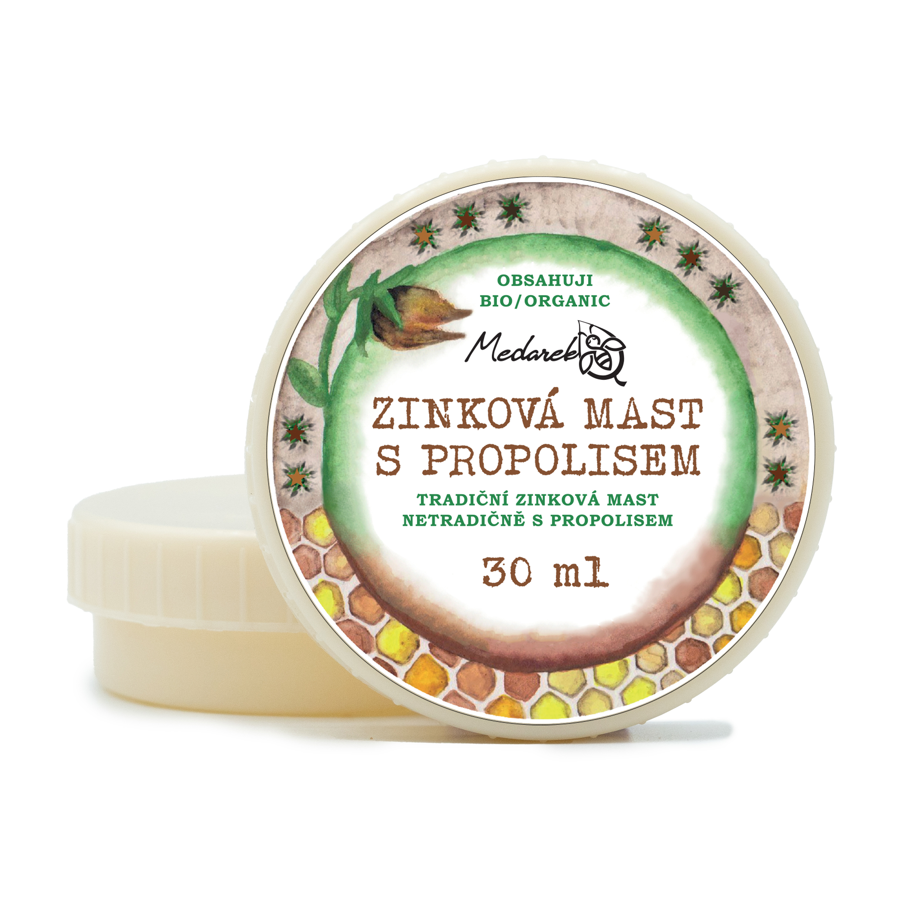 Medarek Zinková mast s propolisem Objem:: 30 ml