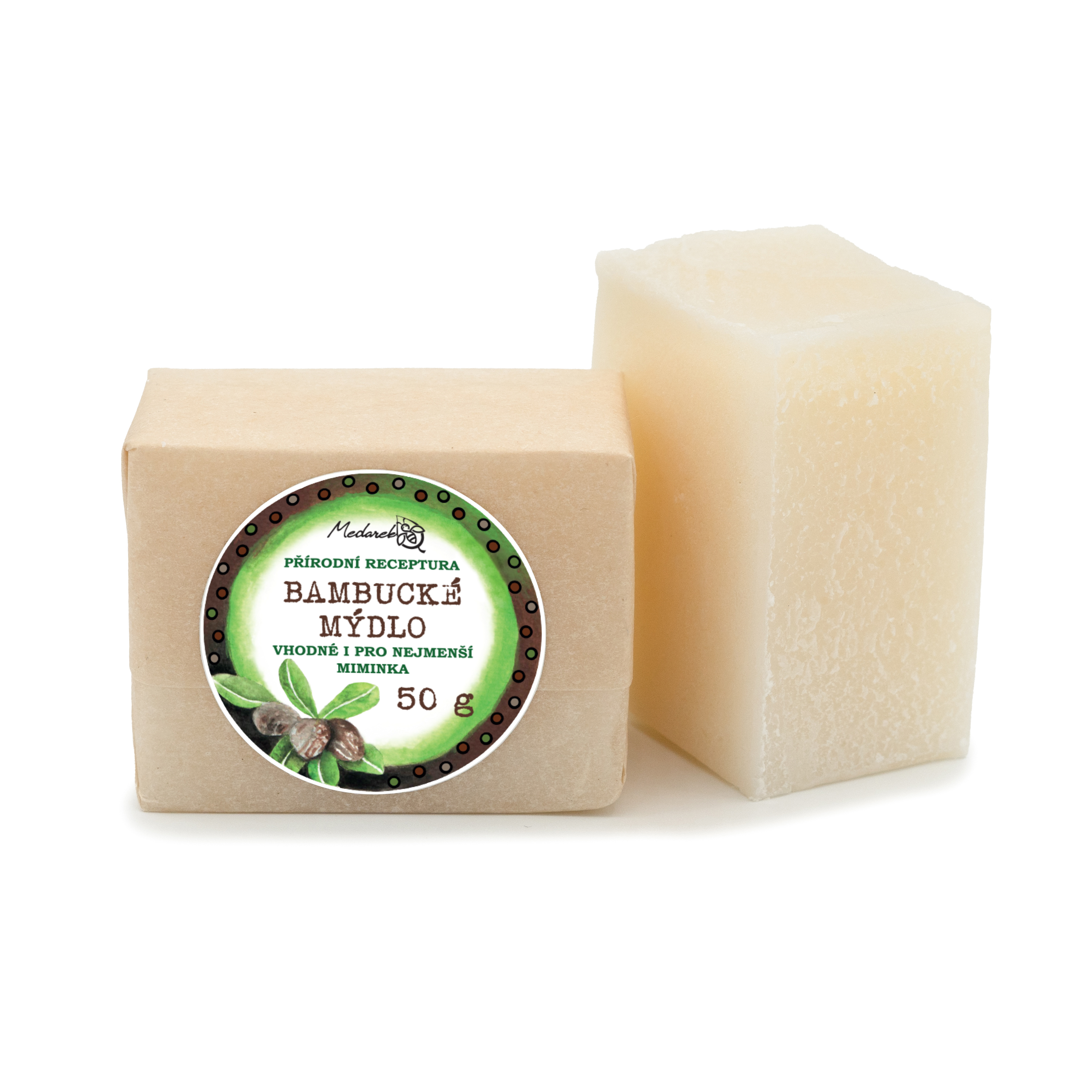 Medarek Bambucké mýdlo Hmotnost: 50 g