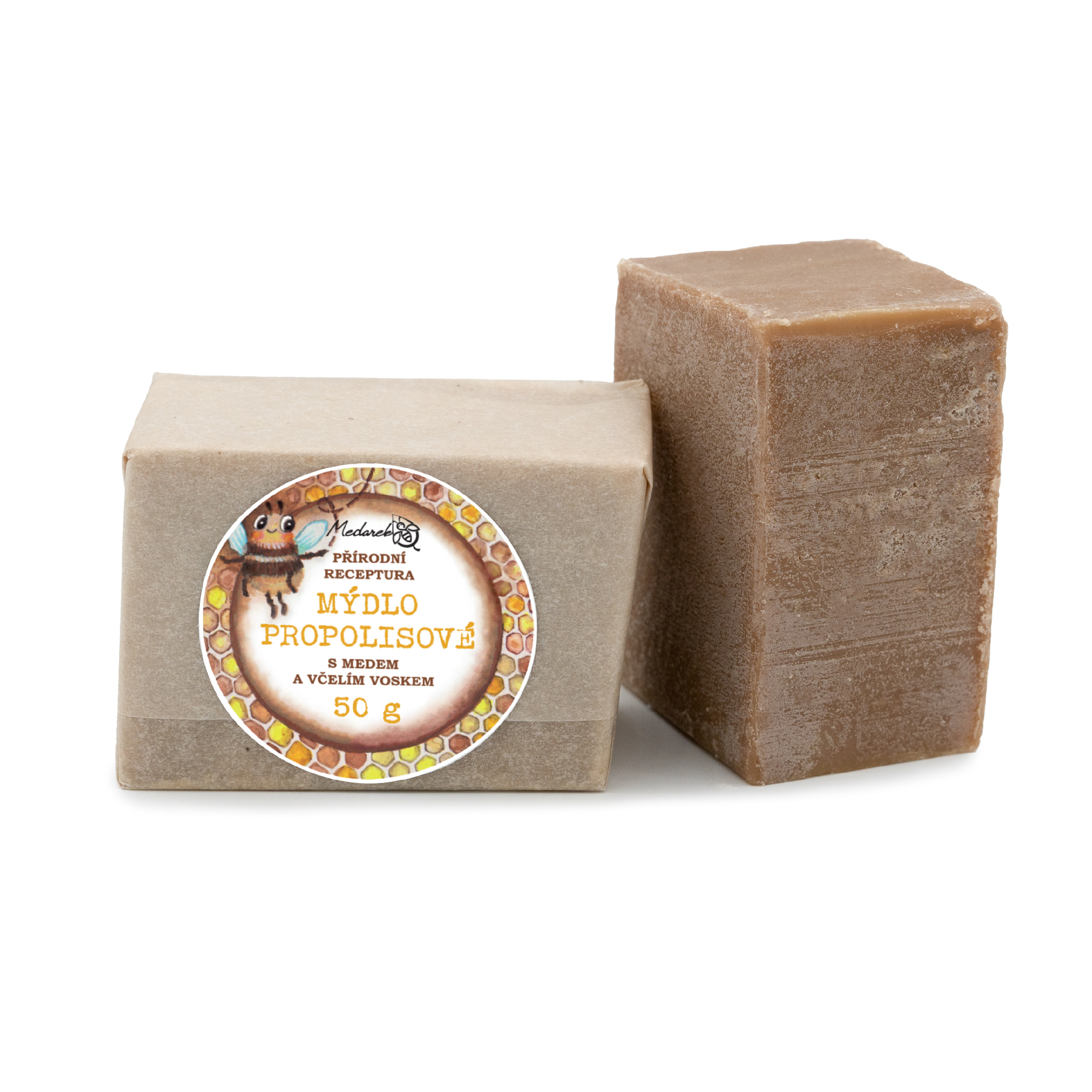 Medarek Propolisové mýdlo Hmotnost: 50 g