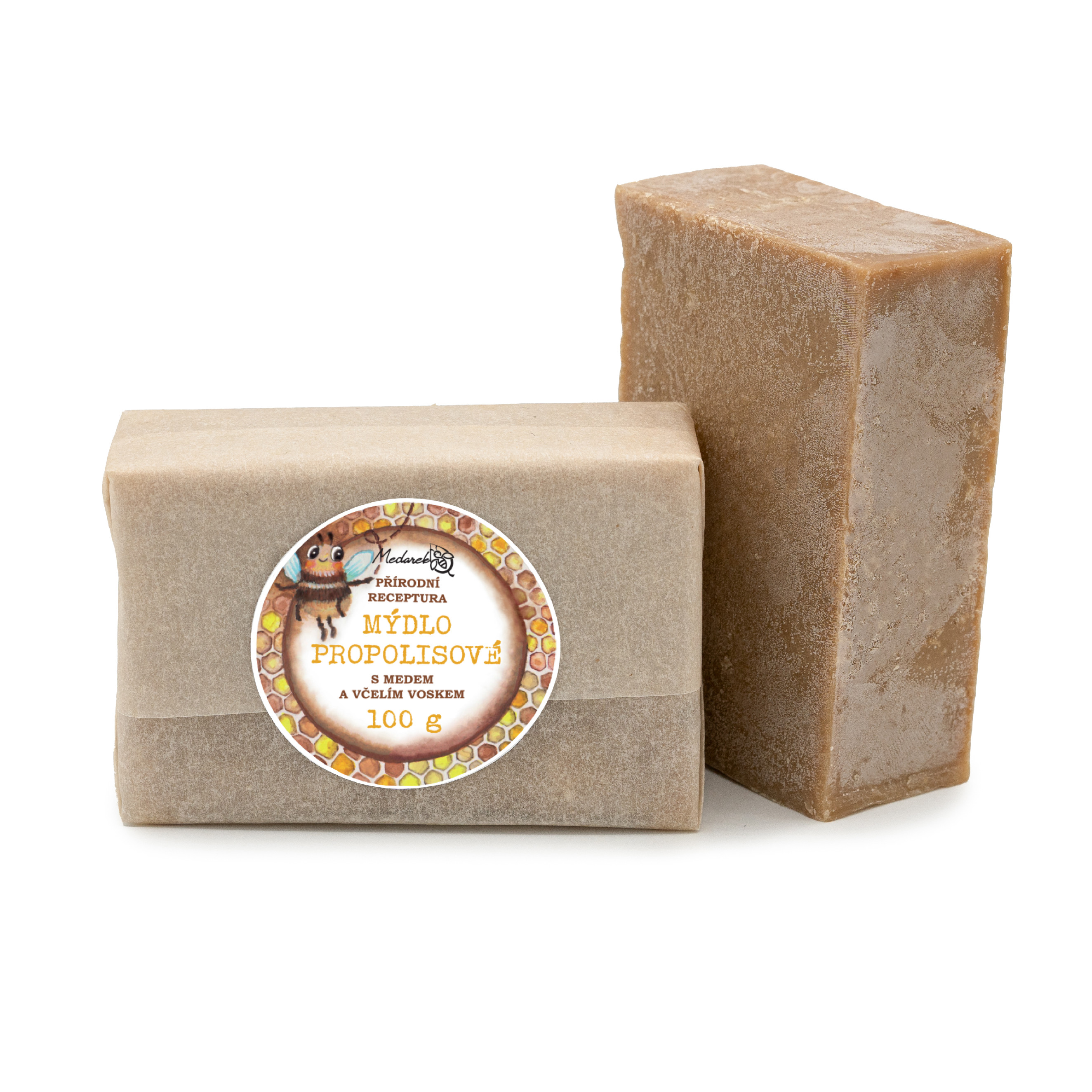 Medarek Propolisové mýdlo Hmotnost: 100 g