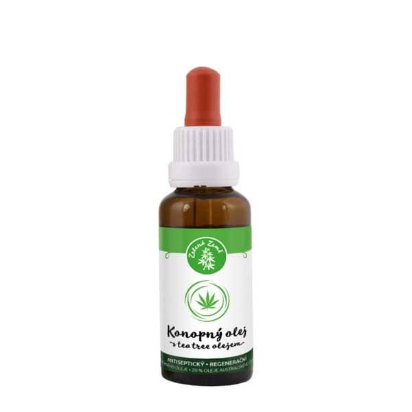 Zelená Země Konopný  tea tree olej 30 ml
