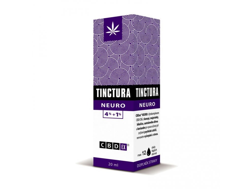 CBDex Tinctura NEURO 4%+1%, 20ml
