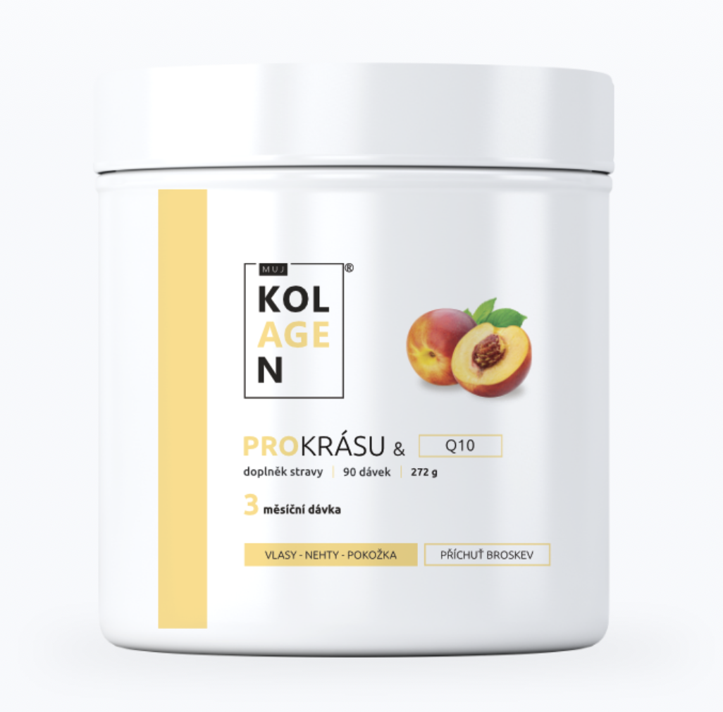 MujKolagen PROKRÁSU & Q10 – Broskev, 224g