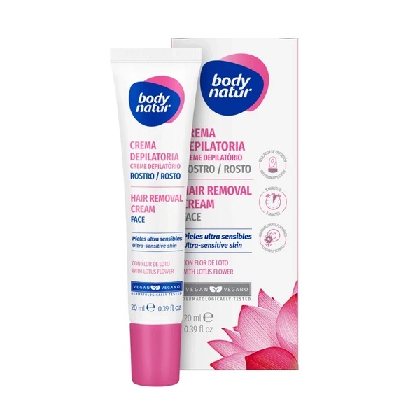 Body Natur Depilační krém na obličej s aplikátorem, 20 ml