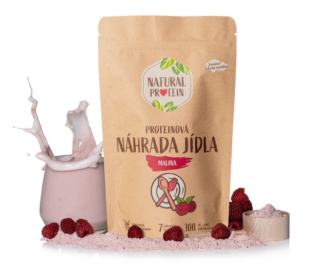 Natural Protein Náhrada jídla- malina, 350g