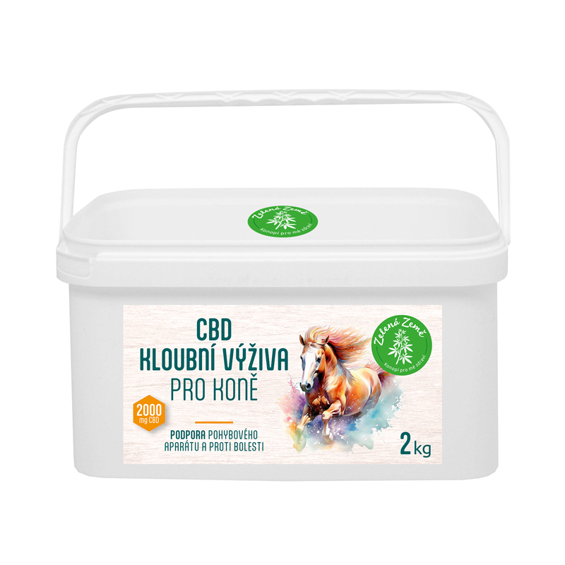 Zelená Země Kloubní výživa pro koně s CBD, 2kg