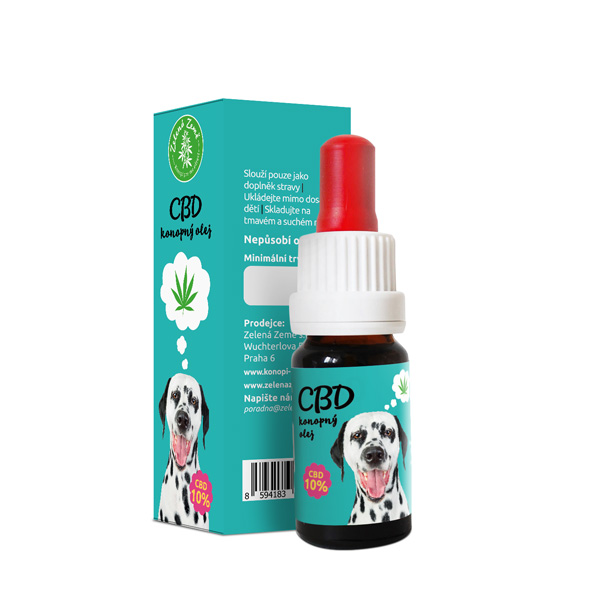 Zelená Země CBD olej pro zvířata 10%, 10 ml