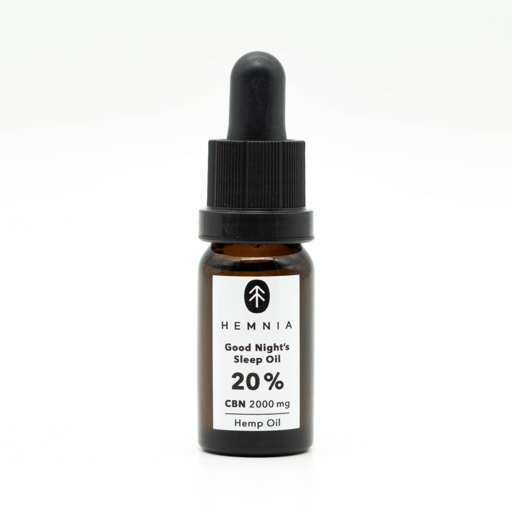 Hemnia Good Night's Sleep Konopný olej 20%, 2000 mg CBN, 250 mg CBD, 10 ml
