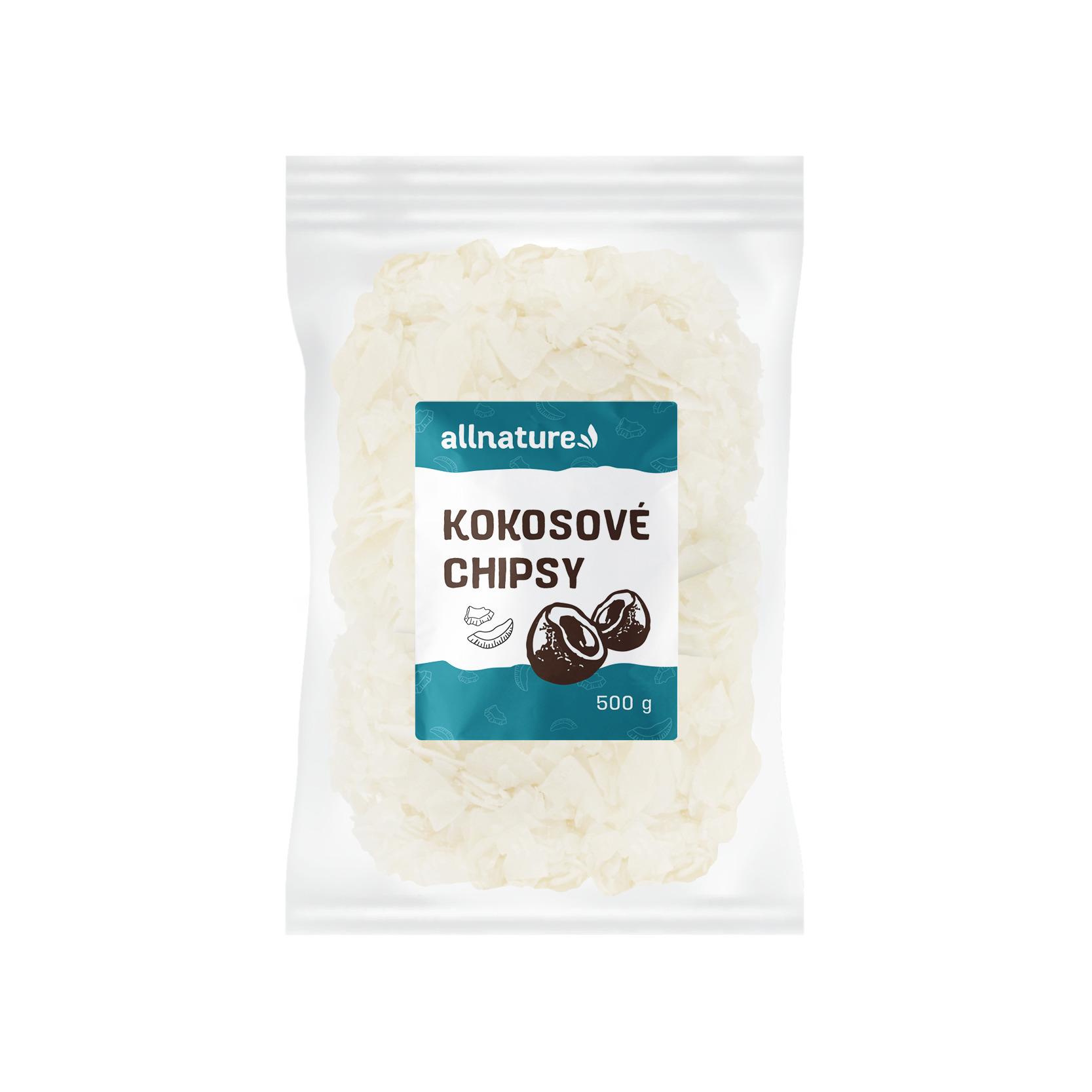 Allnature Kokosové chipsy, 500 g