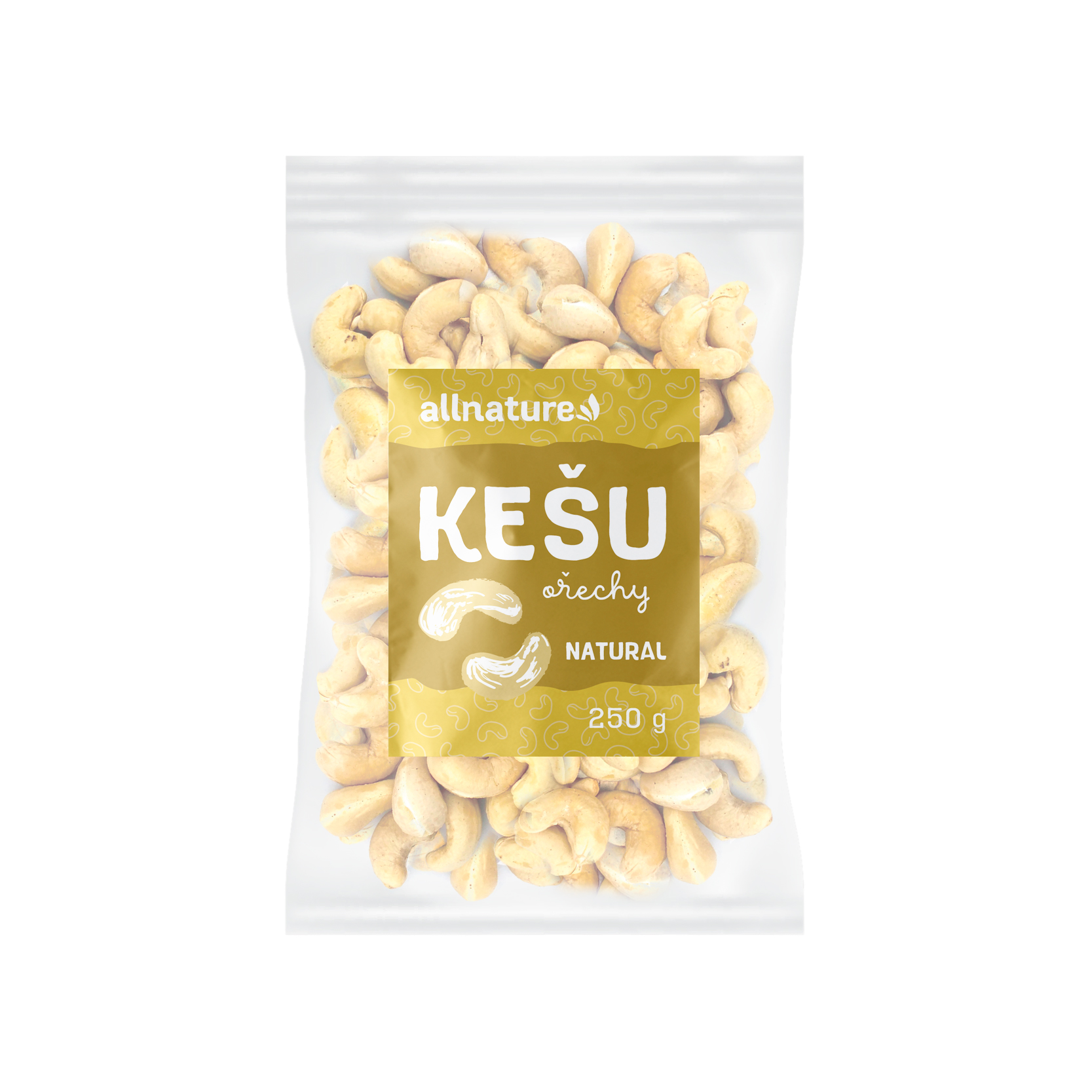 Allnature Kešu jádra, 250 g