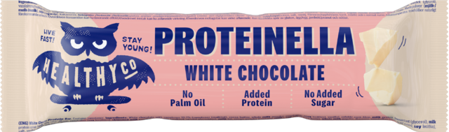 HealthyCo Proteinella Chocolate Bar - bílá čokoláda, 35g