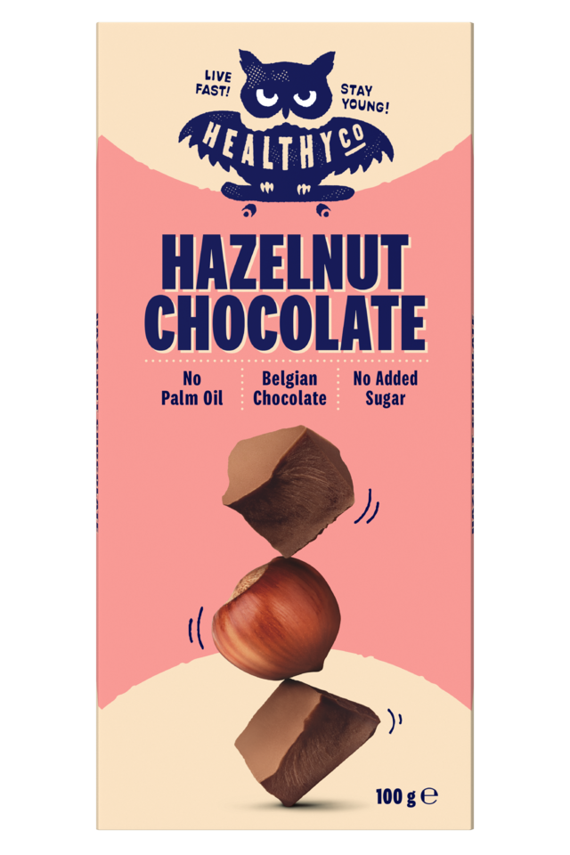 HealthyCo Oříšková čokoláda, 100g
