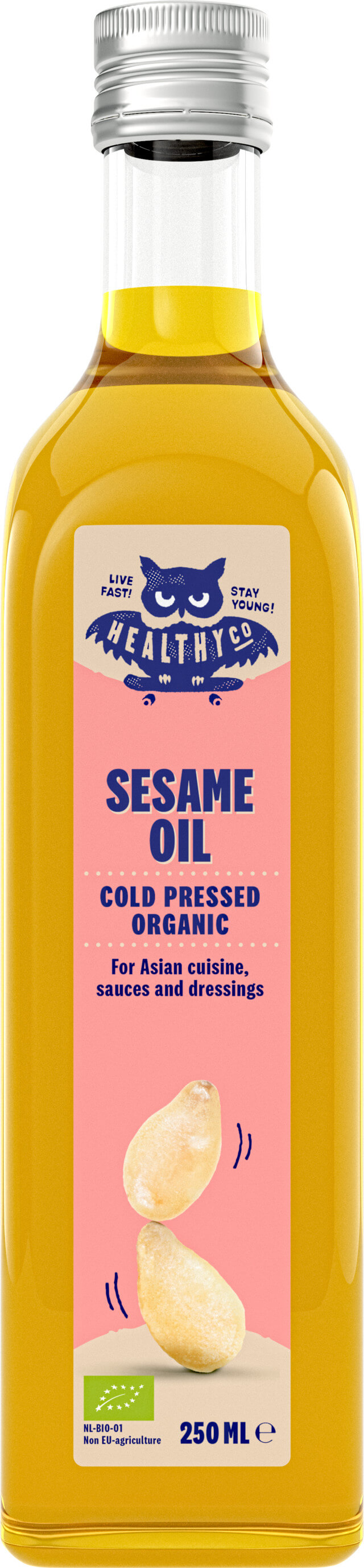 HealthyCo HeathyCo ECO Sezamový olej za studena lisovaný, 250ml