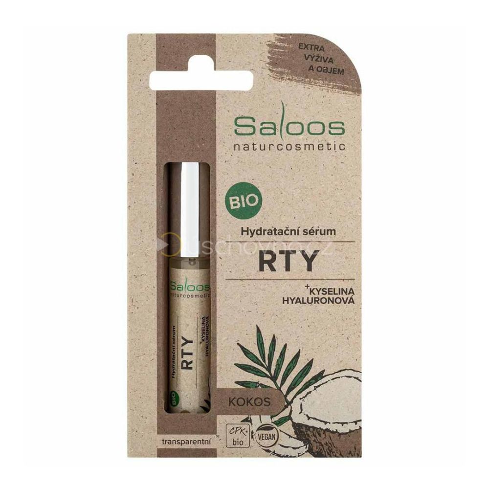 Saloos Bio Hydratační sérum na rty – Kokos 7 ml