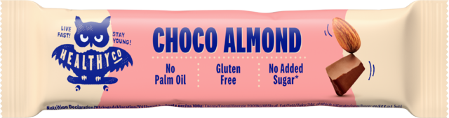 HealthyCo MILK CHOCOLATE BAR WITH ALMONDS, 27g