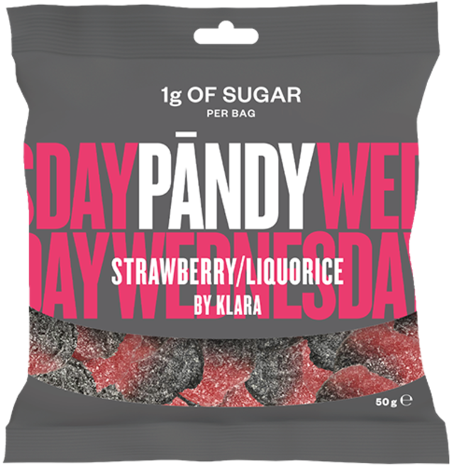 Pandy Candy 50 g - jahoda/lékořice