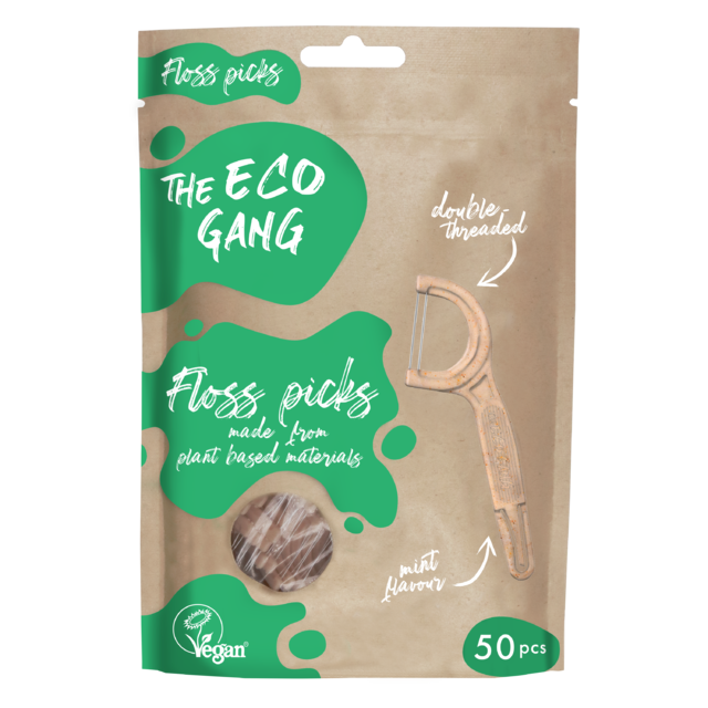 the ECO GANG Mezizubní kartáčky z bambusu, 50ks