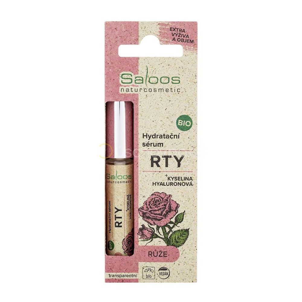 Hydratační sérum na rty Růže BIO SALOOS Naturcosmetics 7ml