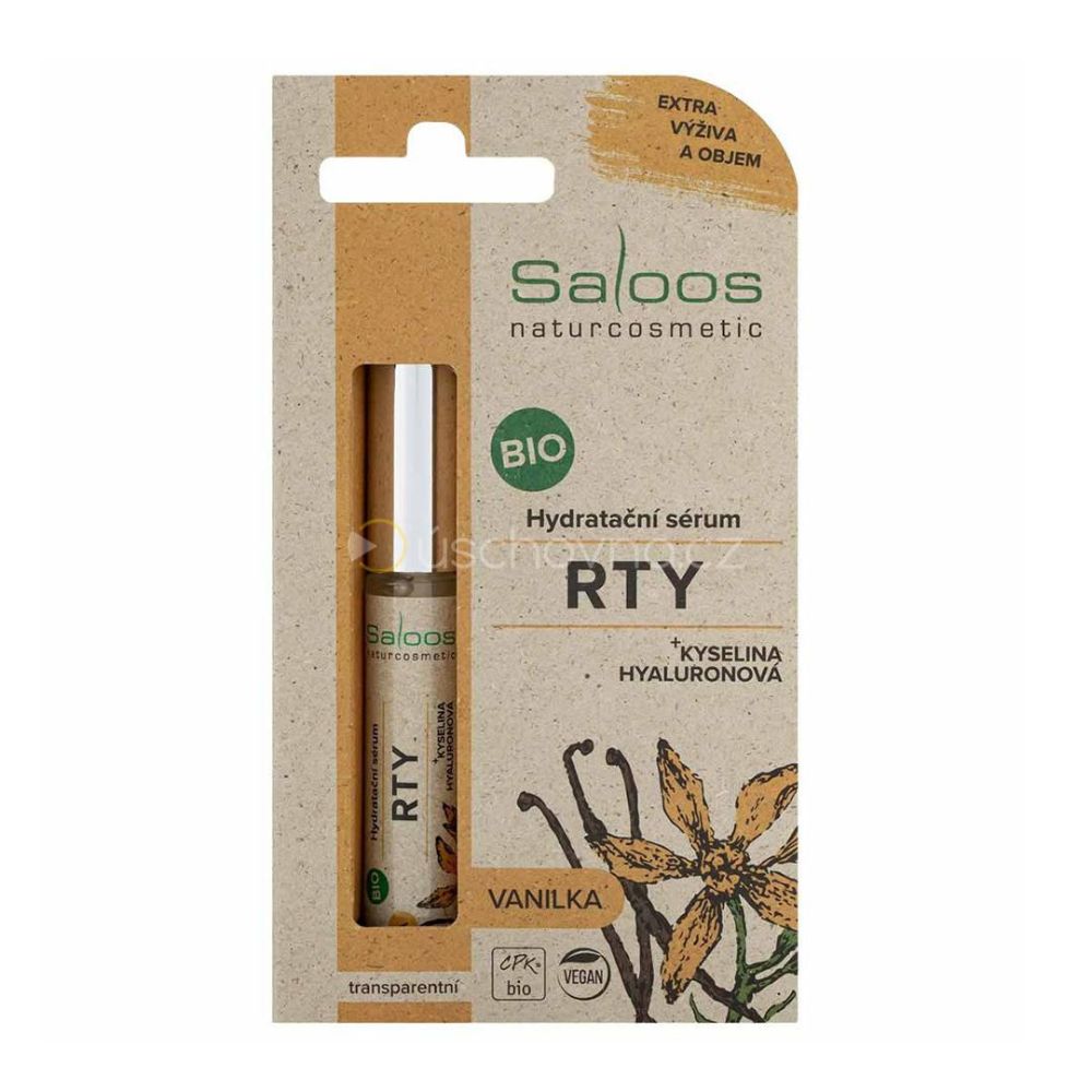 Saloos Bio Hydratační sérum na rty – Vanilka 7 ml