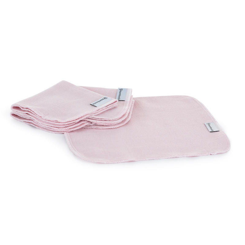 Bamboolik Látkový ubrousek z biobavlny Růžový 5ks