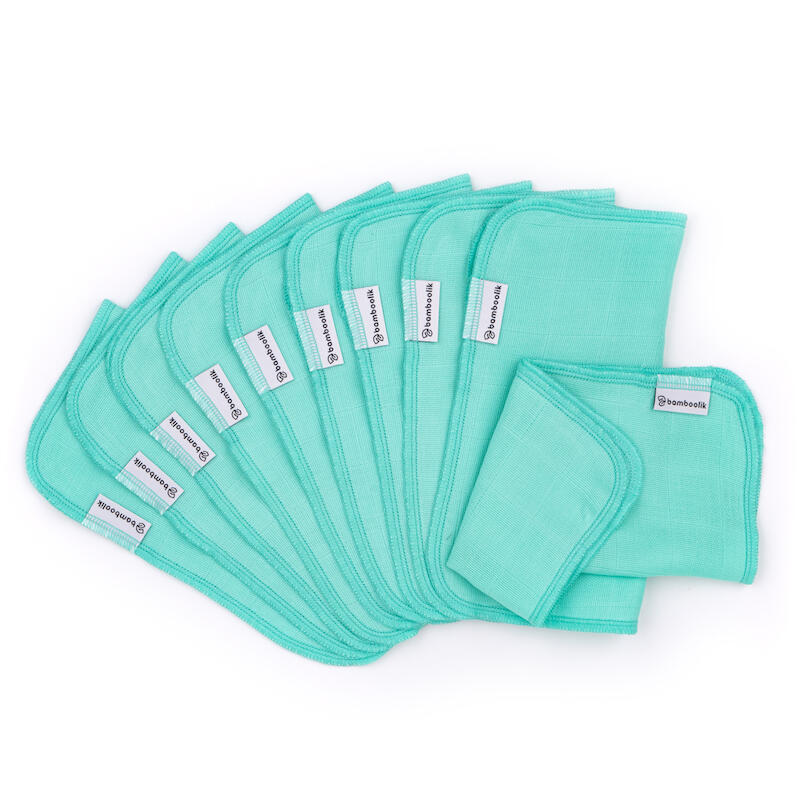 Bamboolik Látkový ubrousek z biobavlny Mentol 10ks