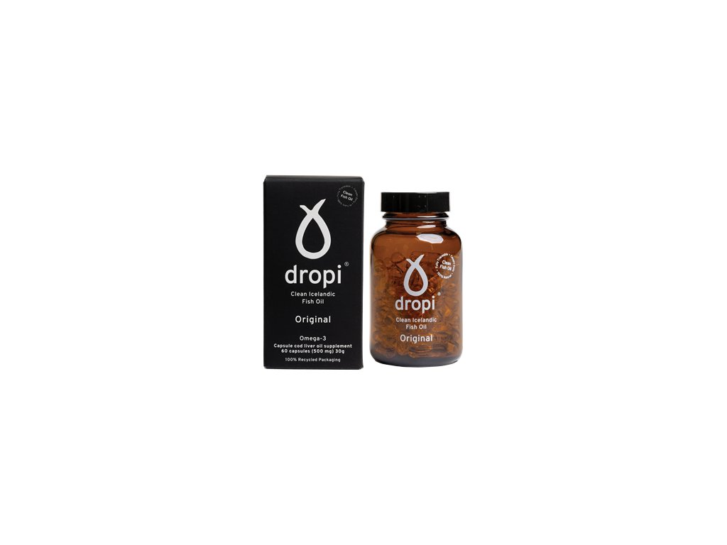 Dropi Extra panenský olej z tresčích jater-original, 60 kapslí