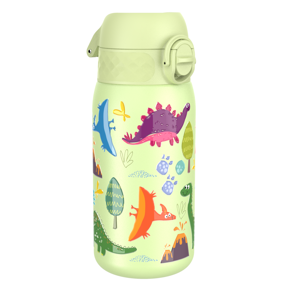 ion8 Leak Proof nerezová láhev Dinosaurs, 400 ml