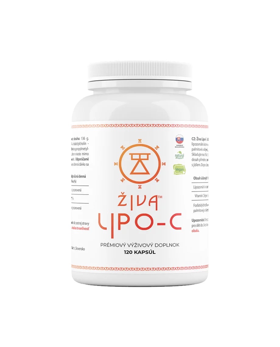 Živa LIPO-C – Vitamin C, 500 mg, 120 kapslí