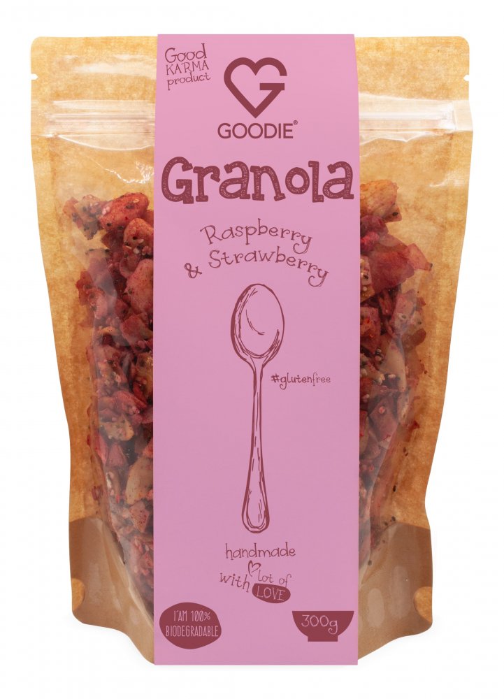 Goodie Granola - Raspberry & Strawberry, 300g